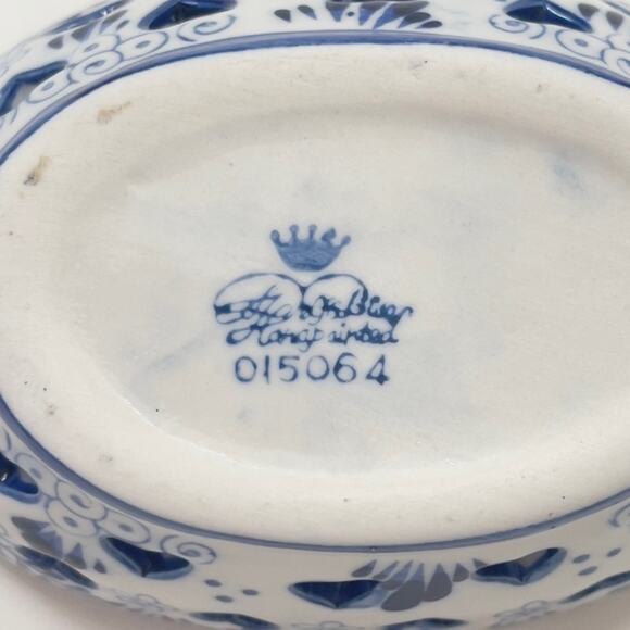Delft Blue Windmill Trinket Dish - Picture 12 of 16